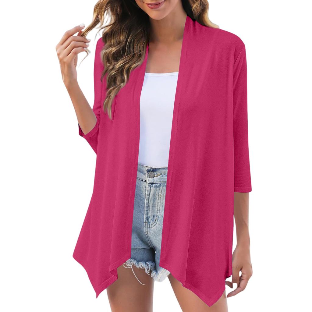 Women's Fashion Casual Comfortable Solid Color Cardigan Jacket