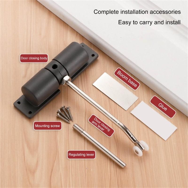 Fechadores de Porta com Retorno Automático Montados na Superfície Fechadores de Porta a Mola Dobradiça de Porta Ajustável Ferragens Pesadas para Portas
