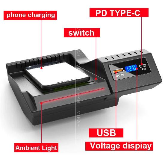 Car Wireless Charger For Mercedes-Benz C Class C300 W205 GlC Amg Accessories Fast Phone Charging Plate Adapter 2016-2022