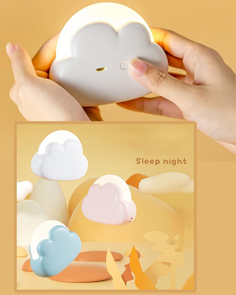 Collicarpo Night Light, Table Light, Multi-Color Dimmable, Baby Light, Cute, Foot Light, Bedside Lamp, Ambient Lighting, Stylish, USB Rechargeable,