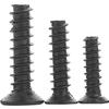 Black Countersunk Flat Tail Self-Tapping Screw for Chassis Cooling Fan M2/M3/M4/M5
