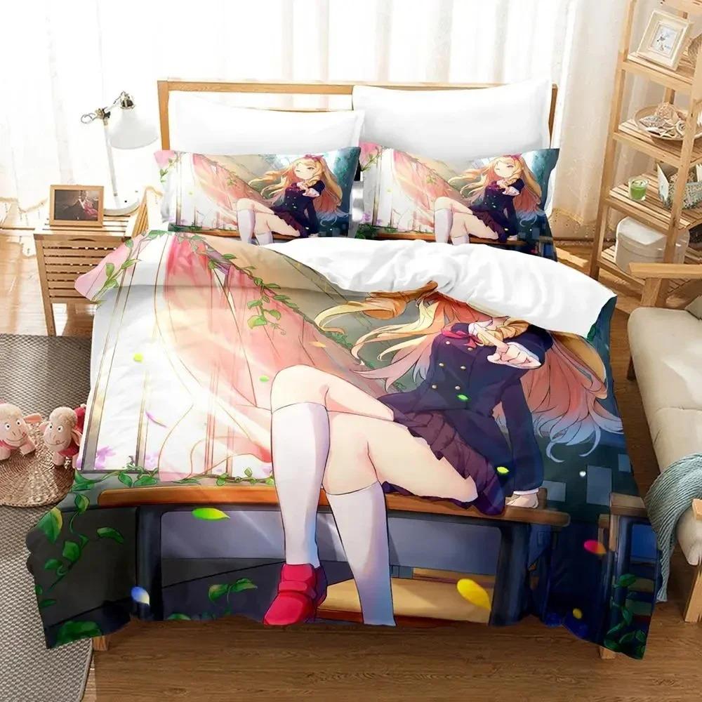 Anime Izumi Sagiri Eromanga Sensei Bedding Set Duvet Cover Bed Set Quilt Cover Pillowcase Comforter King Queen Size Boys Adult