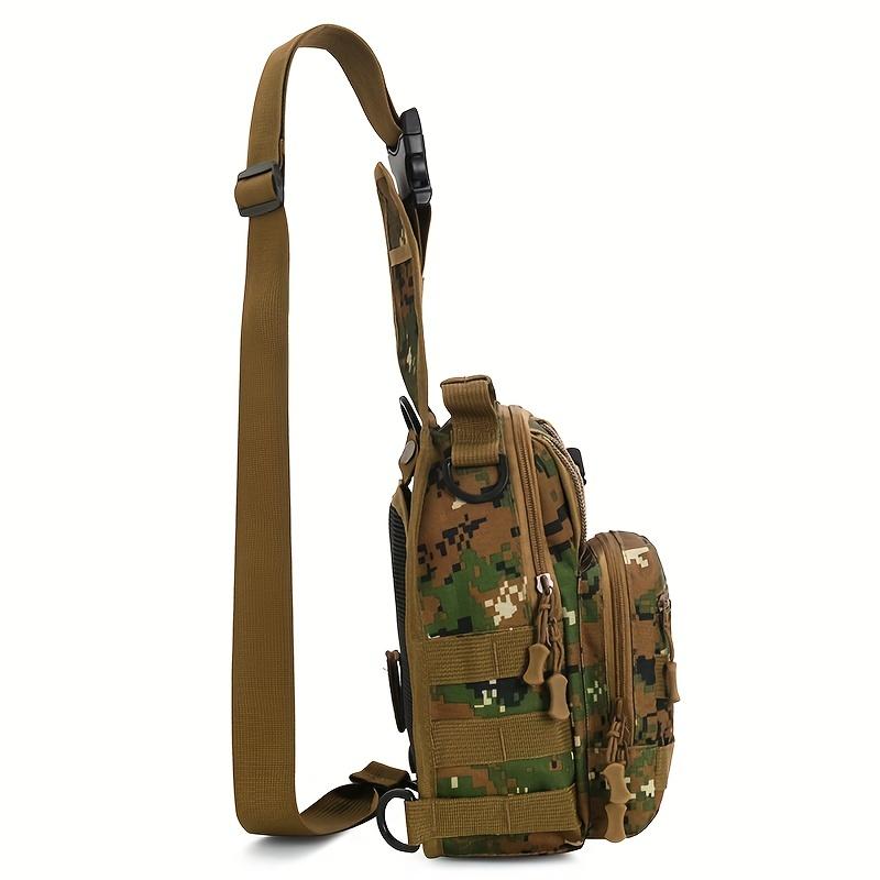 Geantă de piept impermeabilă la modă pentru bărbați, geantă tactică de camuflaj, geantă de drumeție ocazională
