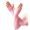 Women Holes Costume Mittens Fishnet Gloves Hollow Out Fingerless