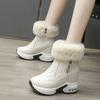 Winter Warm Rabbit Fur Sneakers Platform Snow Boots Women  Ankle Boots Female Causal Shoes Ankle Boots for Women