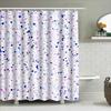 Colorful Polka Dot Shower Curtain For Bathroom Decor Pink Blue White Printed Waterproof Fabric With Metal Grommets Size 72X84 In
