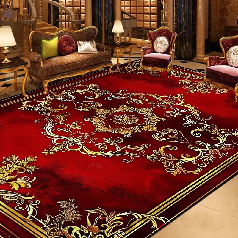 Prachtig Retro Europees Tapijt Woonkamer Grote Oppervlakte Decoratie Bankgebied Vloerkleden voor Slaapkamer Garderobe Antislip Vloermatten