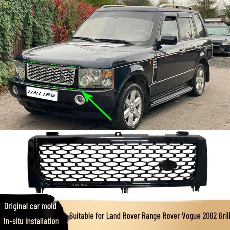 Black Front Grille for 2002-2005 Land Rover Range Rover Vogue