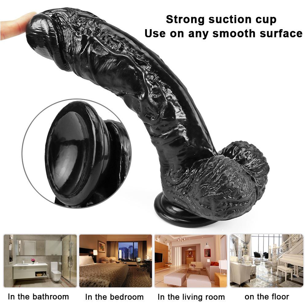 26CM Thick Glans Dildo RUNYU Realistic Stiff Cock Penis Huge Big Dick Erotic Adult Sex Toy Product