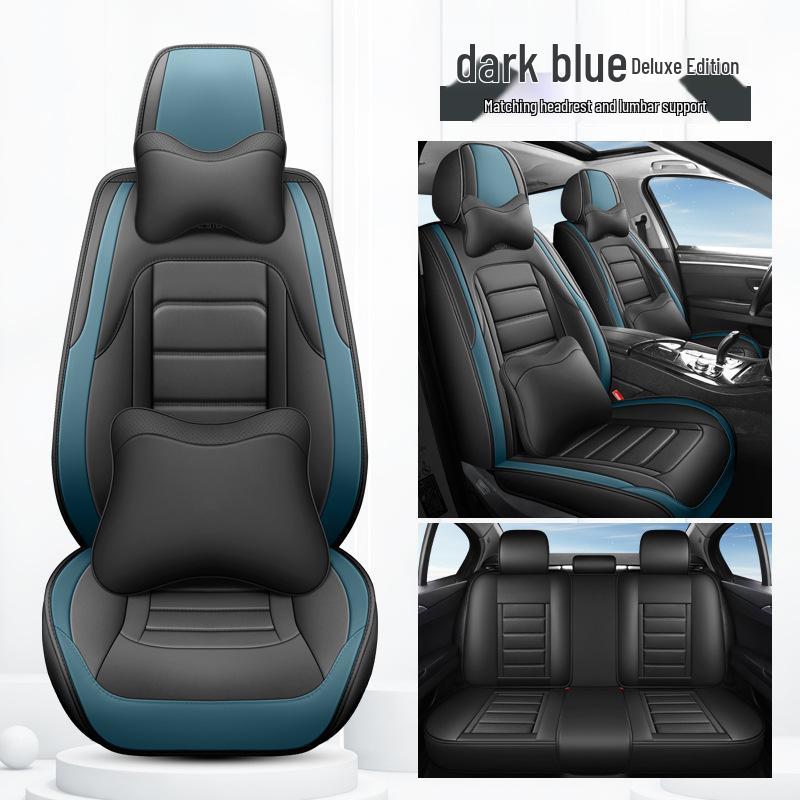 All-Season Leather Car Seat Covers & Cushions with Full Coverage