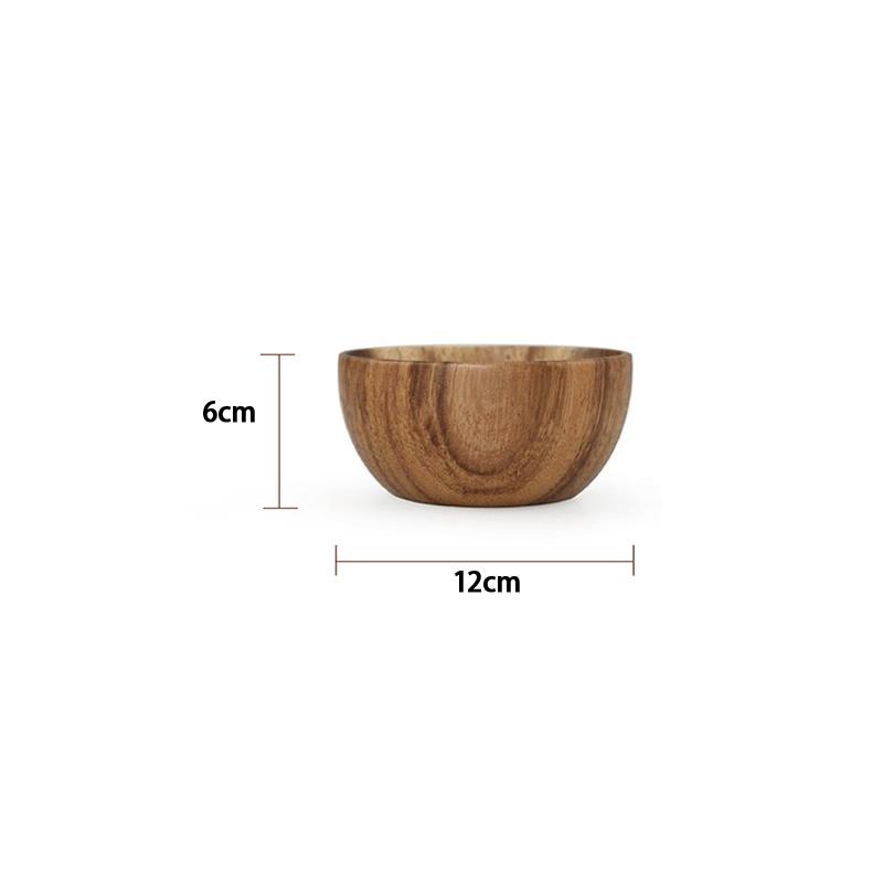Durable Wooden Salad Bowl Cutlery Holder with Storage Practical for Kitchen Table Large Capacity Home Dining
