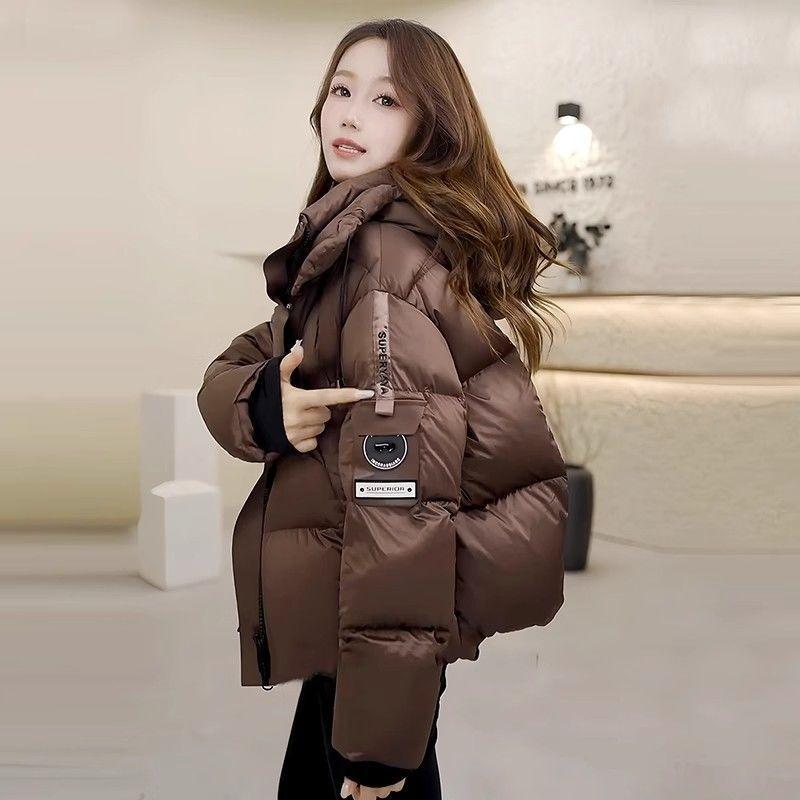 Winter New Women's Short Hooded Down Padded Jacket Casual Loose Thickened Padded Jacket Padded Jacket