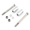 Chrome 2" Motorcycle Handlebar Risers Spacers Extension Kit with Bolts for Kawasaki Vulcan 800 900 1500 1600 Cruisers Chopper Riding Comfort