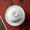 Shangqi Hand-painted Lotus Gaiwan Teacup