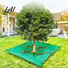 Durable PE Leaf Gathering Mat Landscape Tarp for Trimming Garden Pruning with Hole & 4 Heavy Duty Yard Cleanup Corner Buckles Shrub Trimmings