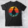 Retro Vintage Sonnenuntergang Entenliebhaber Besitzer Lustiges s Top Herren T-Shirt #DM