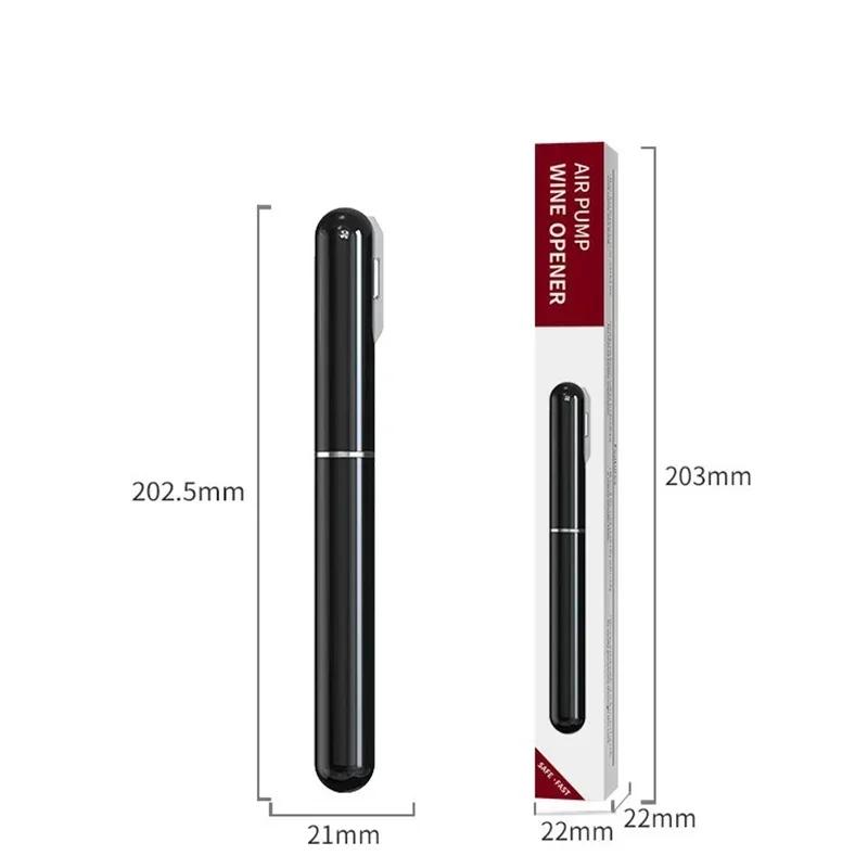 Luftpumpe Vinflaskeåpner Bærbar Vinkorketrekker Rustfritt Stål Nål Lufttrykk Korketrekker for Hjemmefest Vinverktøy