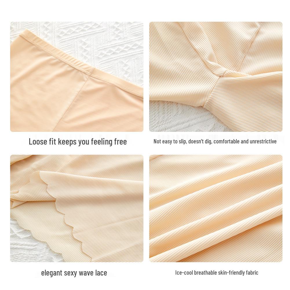 New Ice Silk High Waist Loose Home Pants - Summer Plus Size Three-Point Base Layer Sleepwear
