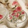 20pcs/bag Retro Ledger Flower Stickers Romantic Rose Floral Ledger Decoration Collage Materials Notebook Stickers
