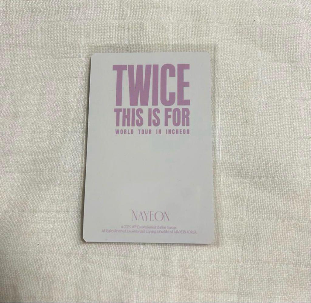 [USED] Twice Nayeon Acrylic Stand Trading Card Seoul Concert