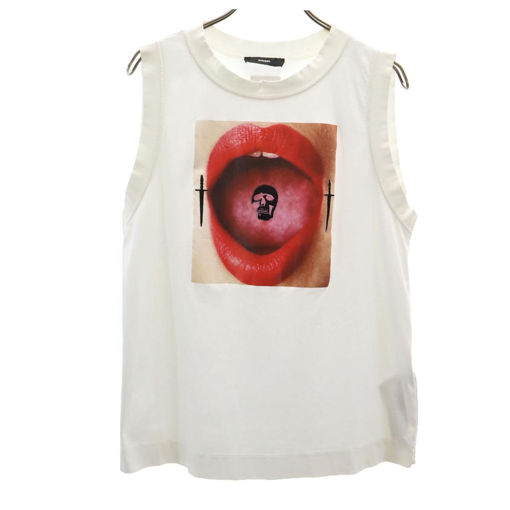 DIESEL Tank top S White skull Women Used