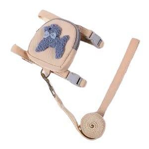Cat and Small Dog Leash Anti-slip Adjustable Backpack Style for All Seasons Cat and Dog Walking Rope Household leashPet Supplies