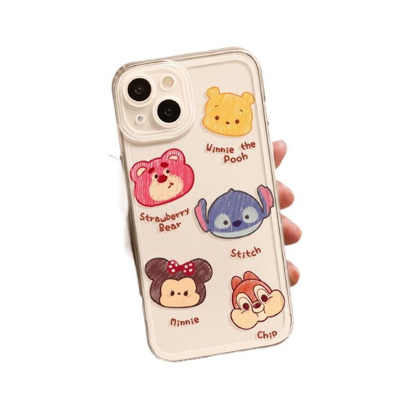 Applicable To Apple 11Pro Mobile Phone Case Iphone11promax Cover, New 11 Transparent 11 All-inclusive 11 Cartoon X