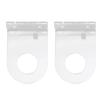 2PCS Basket  Holder Wall Mount Acrylic Clear Base  Wall Storage Stand Display Rack for Small  S
