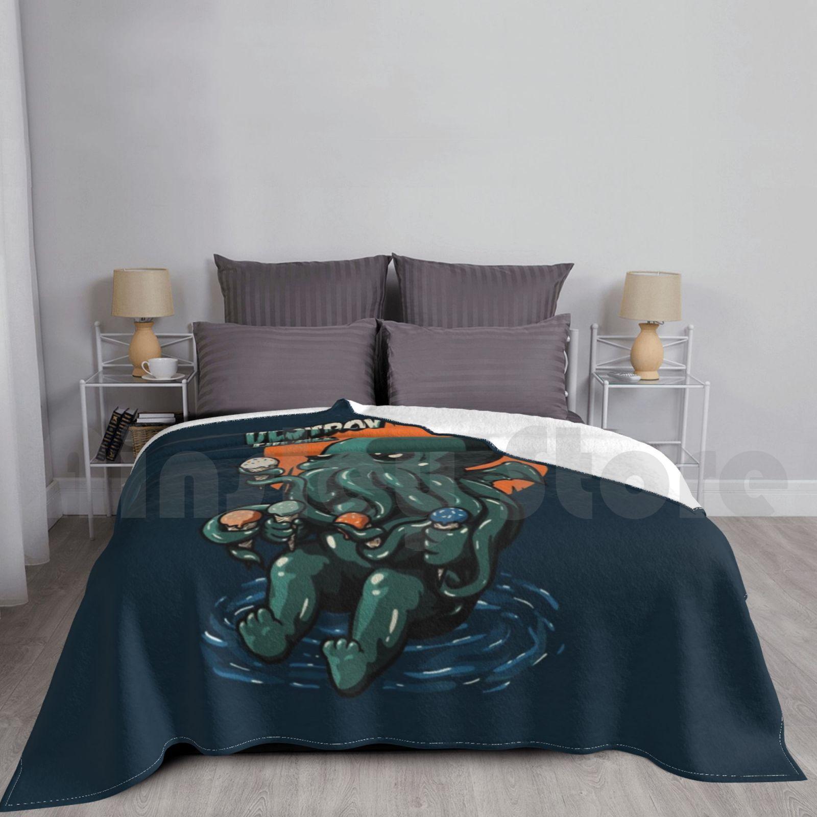 Ice Cream Destroyer-Baby Cthulhu Kids Blanket Fashion Custom Cthulhu Call Of Cthulhu Cthulhu Sea Size: 75*100cm, Weight: 230 GSM