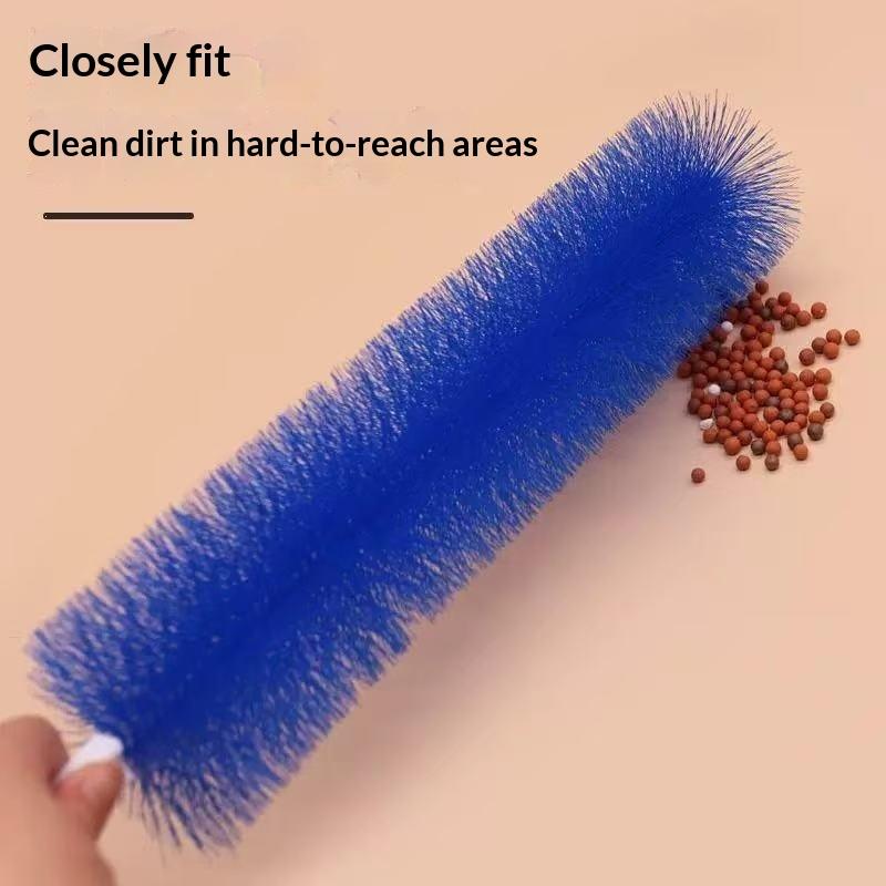 Flexible Fan Cleaning Brush 2 Pack Soft Fine Bristles Long Bendable Handle Duster for Kitchen Vent Hood Cleaning