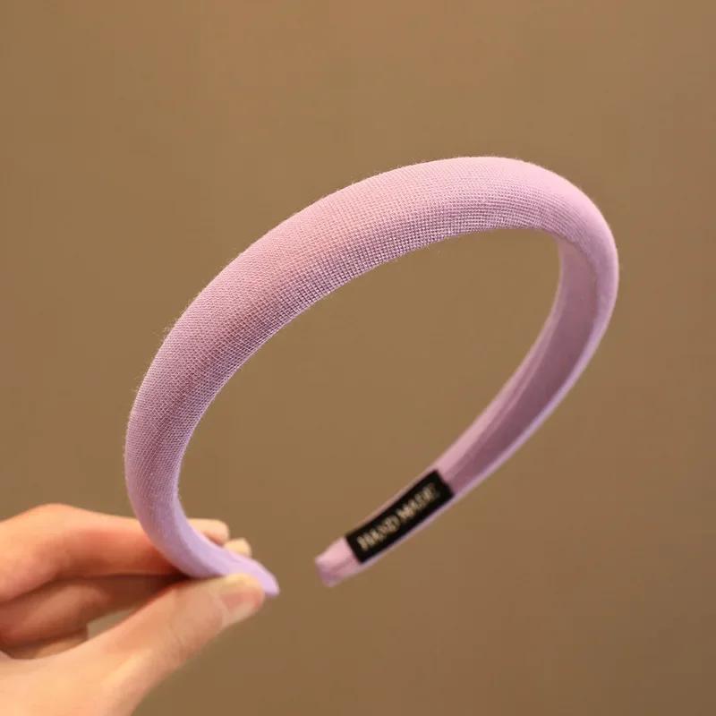 Colorful Matte Headdress Simple Basic Face-Washing Headband Temperament Hoop Wide Hairband Hair Bundle Kids Hair Accessories