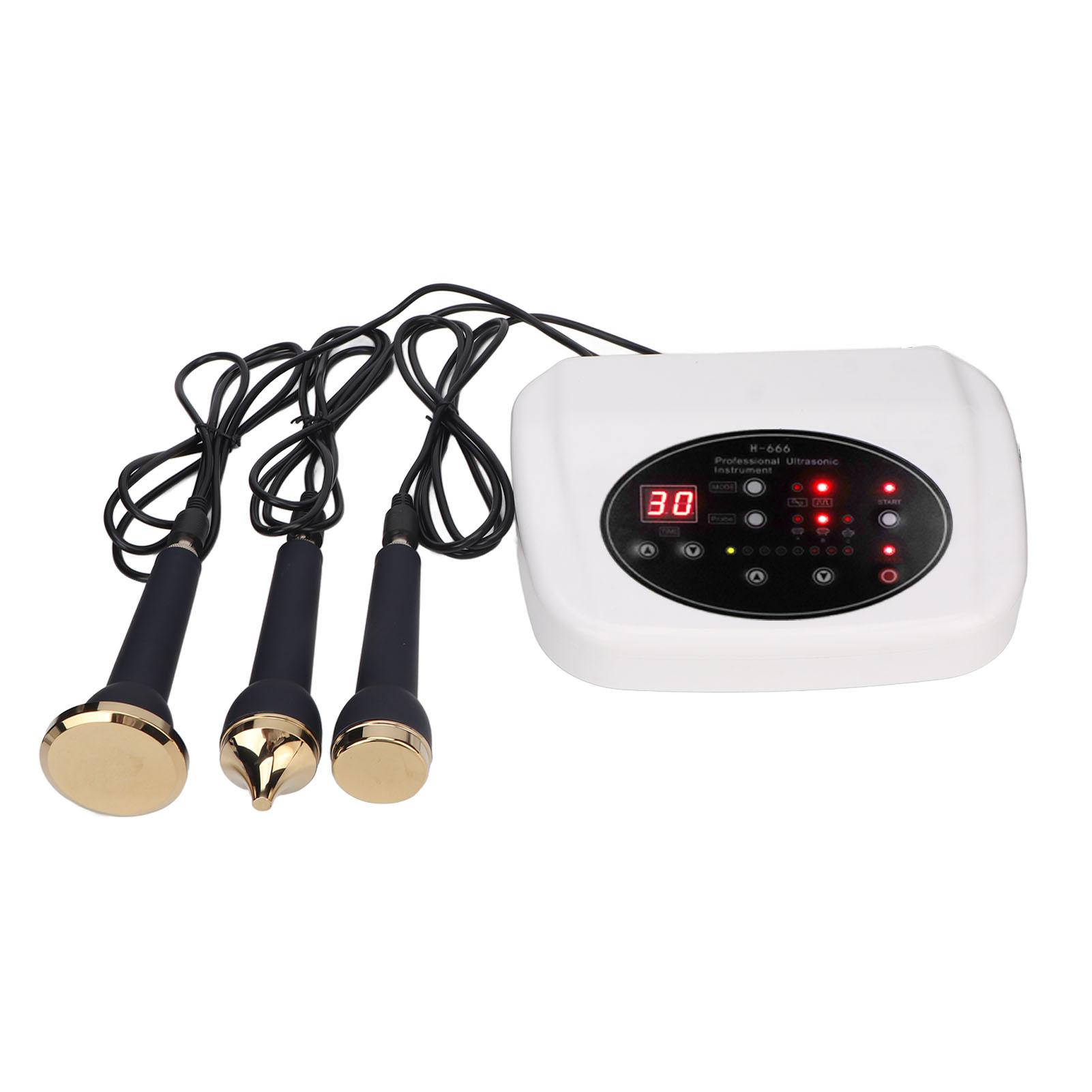 

3 в 1 Ультразвуковой аппарат для красоты Увлажняющий Глубокоочищающий Осветляющий Аппарат для Лица Глаз US Plug