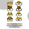 New Years Glasses 8 Pieces Festive Photo Booth Props Holiday Party Eyeglasses for Kids Teens Adults Attendees Hosts Guests Night