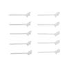 10PCS Golf Tees 10 Degrees Slanted Reduced Ball Spin Less Friction 3.25in Golf Ball White Tees for Training