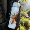 1PC Forest Red Panda Pattern 750ml Color Plastic Sports Water Bottle Leakproof Flip Straw Lid Suitable for Sports Office Home Use