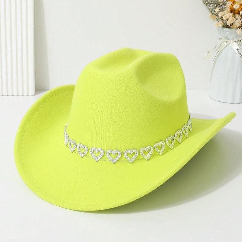Love jazz top hat high quality woolen western cowboy hat summer men and women holiday party bride