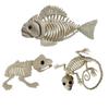 Halloween Tier Skelett Knochen Horror Piranha Fisch Gecko Frosch Ornamente Eidechse Gruselige Dekoration Requisiten Party für Kinder Geschenk
