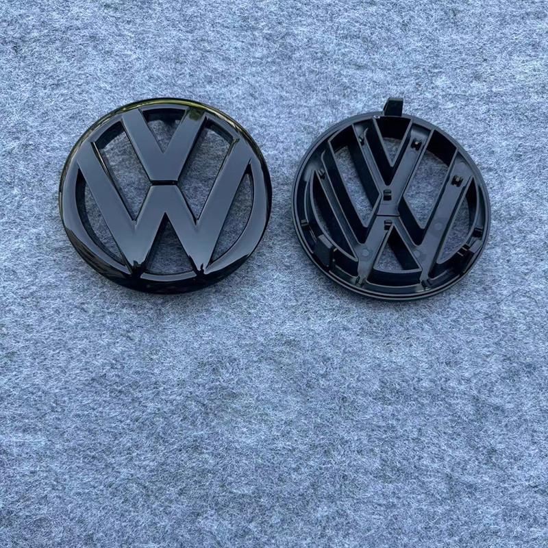 2026 Hot For Volkswagen VW 1pcs Gloss Black Replacement 135mm Front Grill Emblem or 110mm Rear Trunk Lid Badge for Volkswagen Go