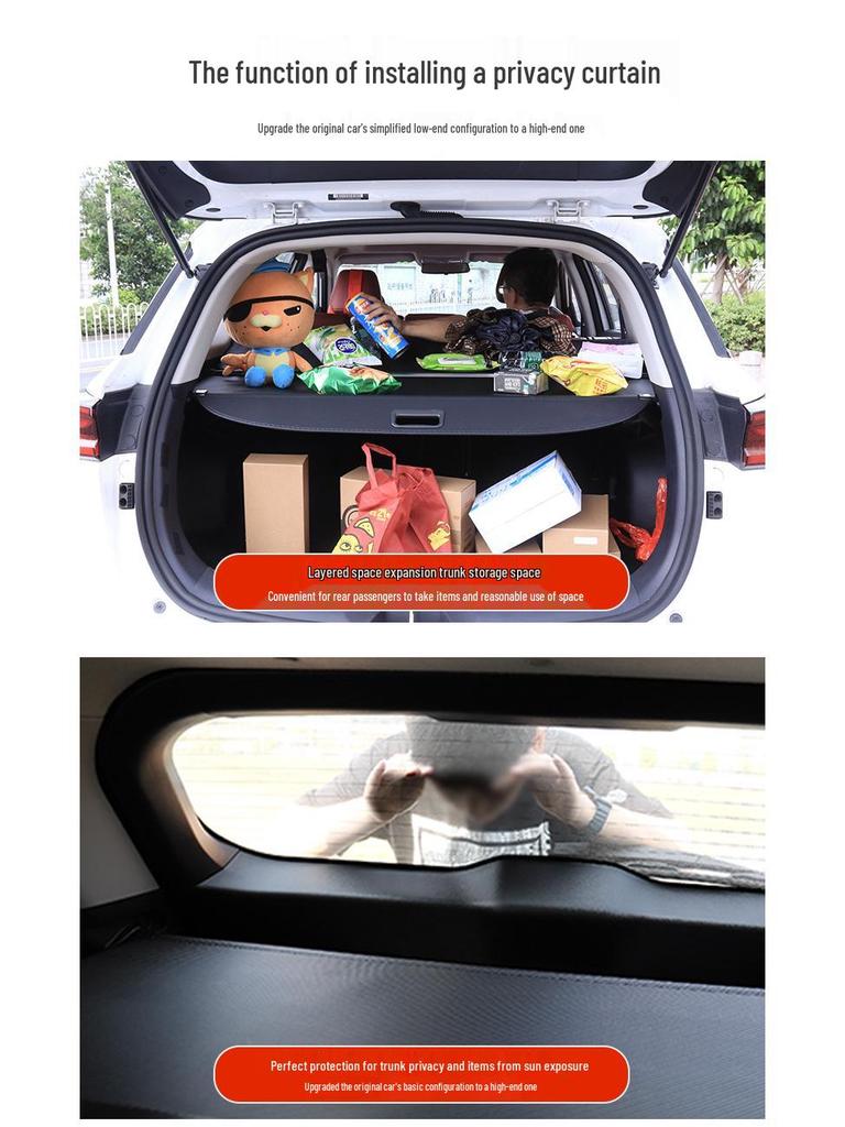 Trunk Cargo Cover for 2021-2025 Ford Mustang Mach-E Electric Horse