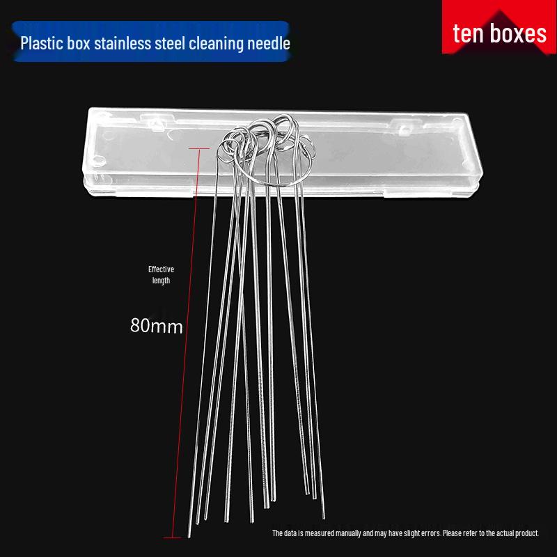 Stainless Steel Cutting Torch Cleaning Needle Set with Aluminum Box
