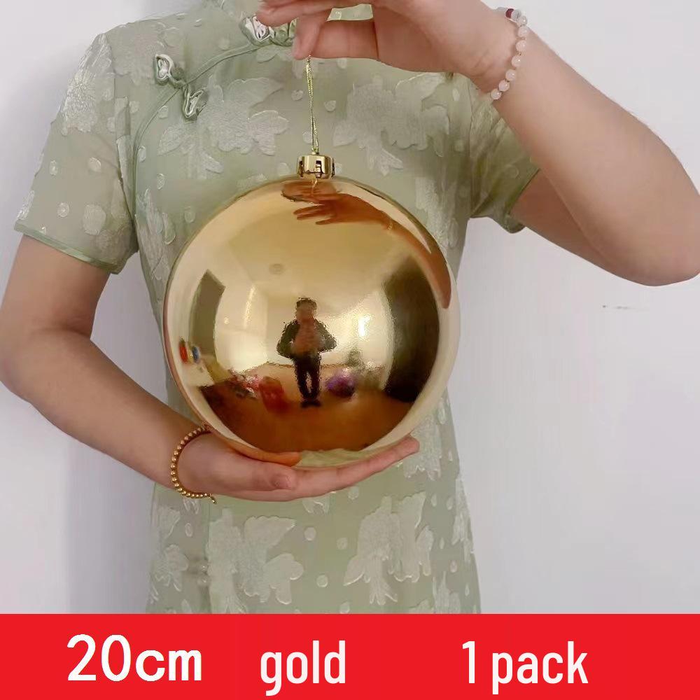 Custom Electroplated Round Christmas Hanging Ornament