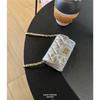 Rhombus mini small waste bag versatile gold silver mini messenger bag women's chain bag change bag