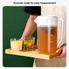 Plastic Container Transparent Water Bottle Graduated Large Capacity Water Pitcher Jug Plastic Pour Measuring Cup Juice