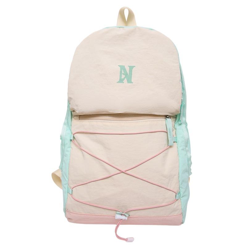 Fashion leisure travel outdoor large capacity contrast student schoolbag new junior high school and high school backpack