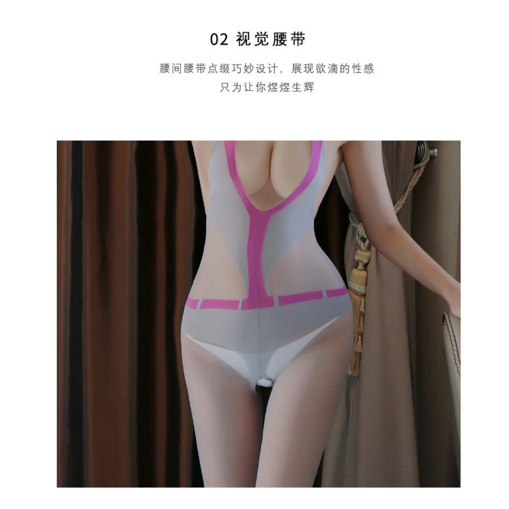 Sex Unterwäsche Damen Sexy Strümpfe Einteilige Ärmellose Einteilige Offene Strümpfe Einteilige Handzerrissene Strümpfe Einteiliges mit Haar