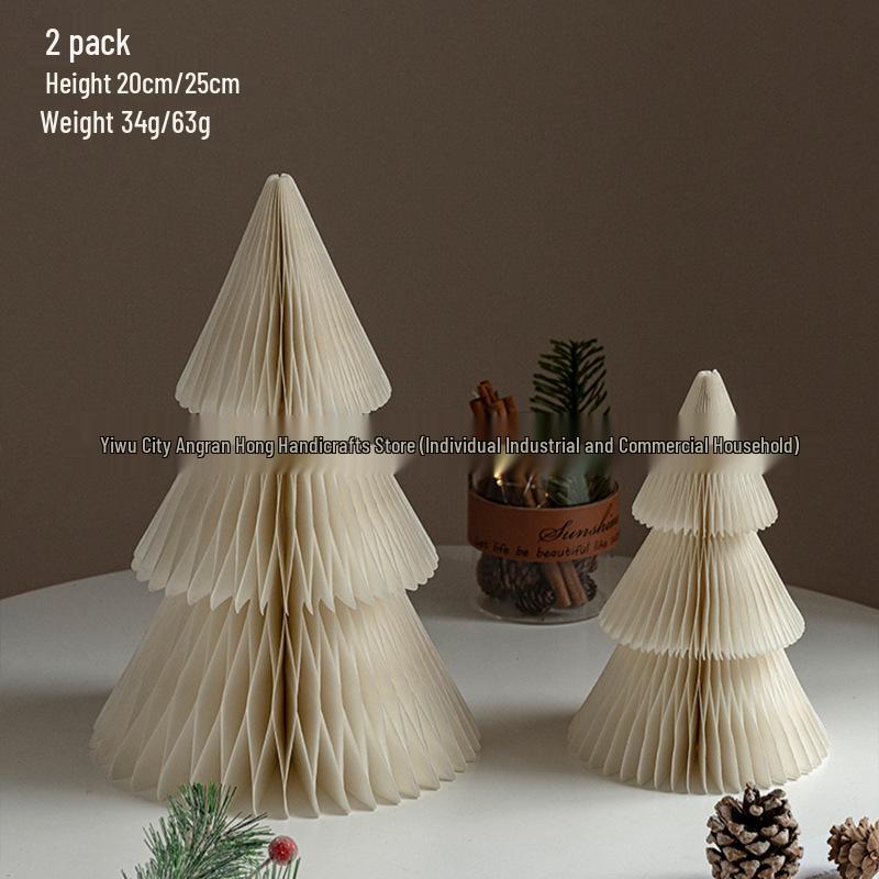 2025 Origami Christmas Tree Ornaments & Tabletop Decorations - Perfect for Holiday Scenes & Photography Props