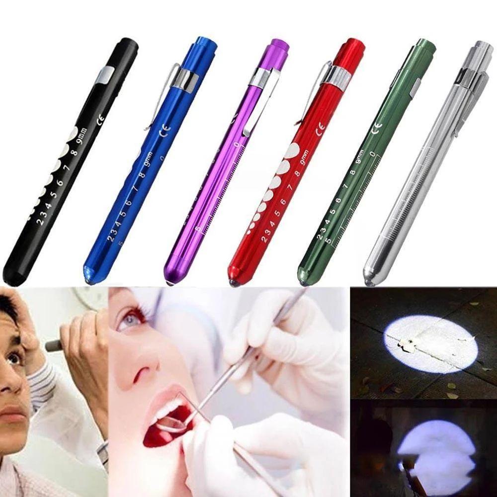 Function Pocket Clip Ophthalmoscope LED Pen Light Doctor Nurse Pen Flashlight Torch Penlight Torch