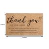 50-Pack Kraft Paper Thank You Cards | Blank Greeting & Postcards | Perfect for Handwritten Messages & Decorations