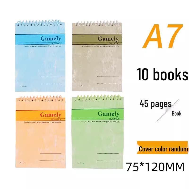 Compact Soft Cover Pocket Notebook - A6/A7 Spiral Diary