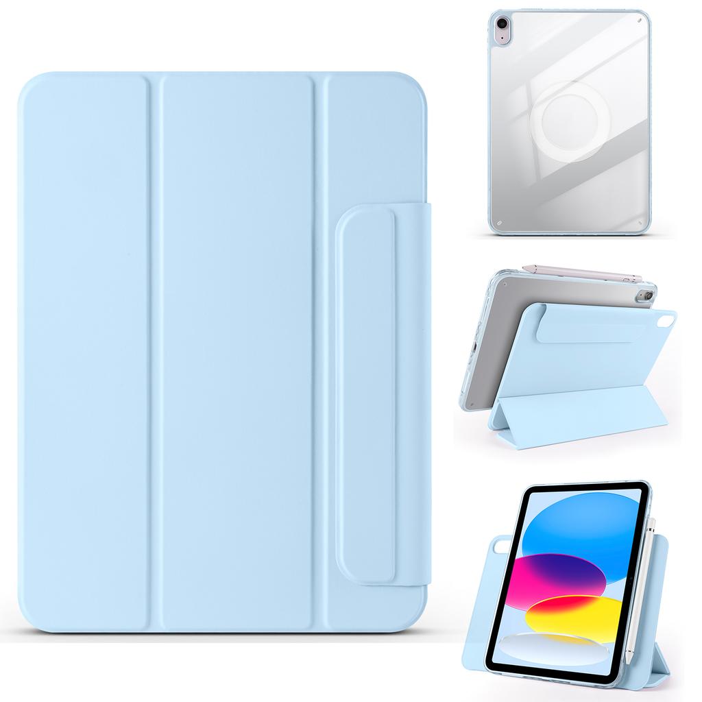 IPad için (2025)/10.9 (2022) Kılıf Katlanabilir Standlı Manyetik Deri Tablet Kılıfı
